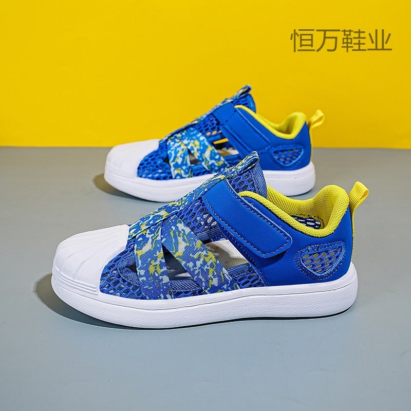 Fujian Big Manufacturers Boys Shoes Lightweight Breathable Frame Shoes Big Boys Velcro - Image 4