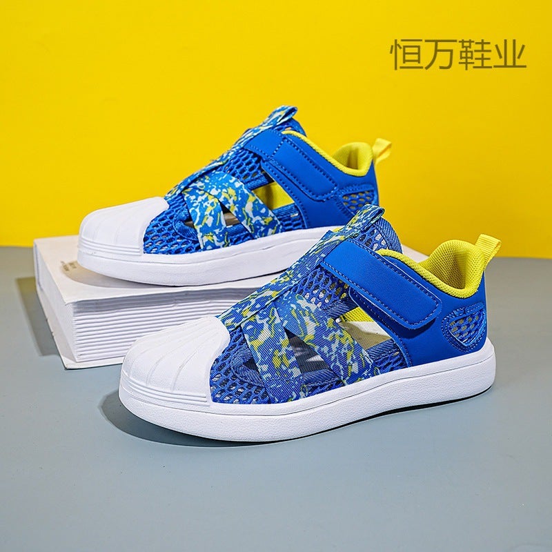 Fujian Big Manufacturers Boys Shoes Lightweight Breathable Frame Shoes Big Boys Velcro - Image 3