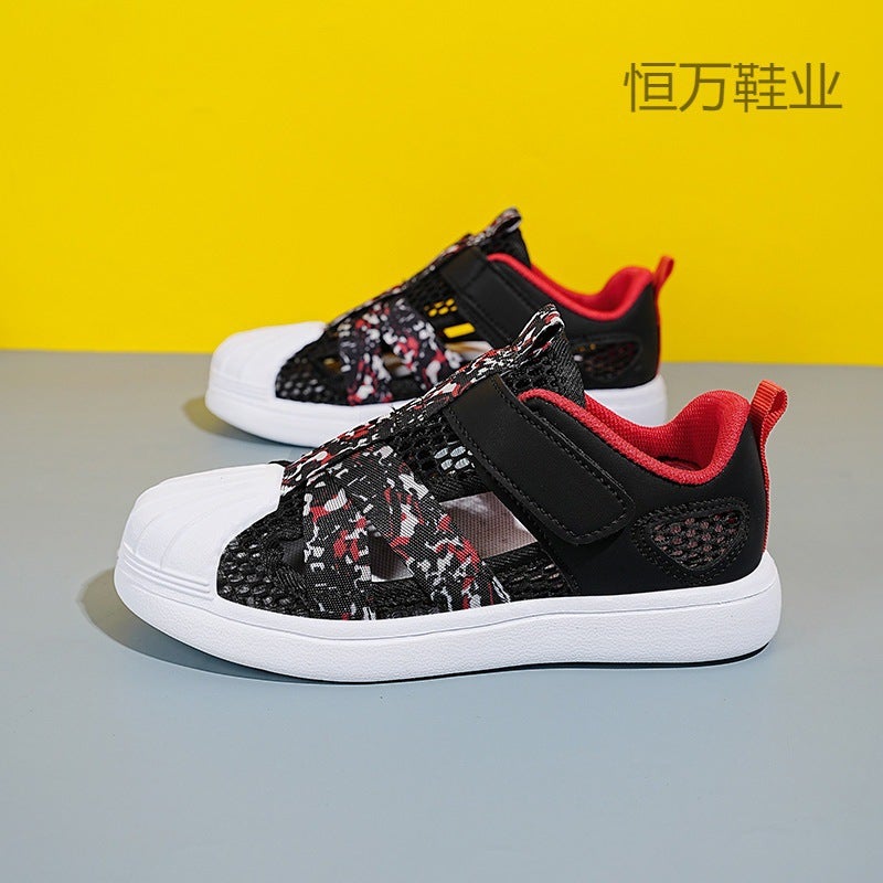 Fujian Big Manufacturers Boys Shoes Lightweight Breathable Frame Shoes Big Boys Velcro - Image 2