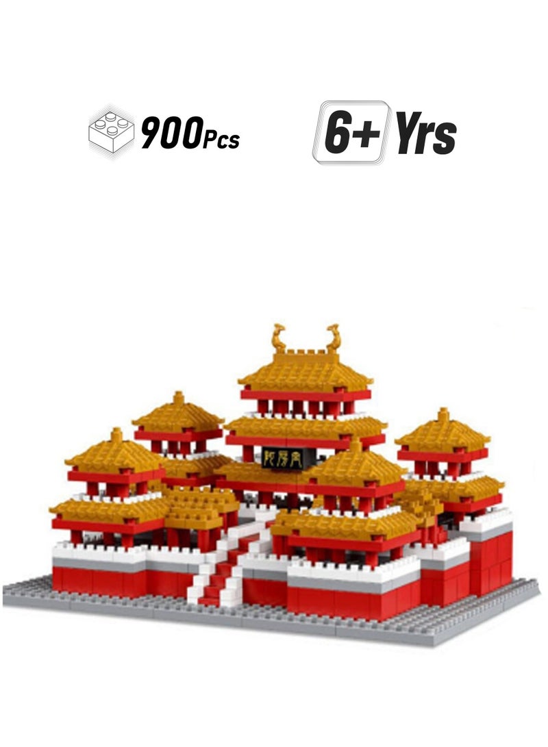 Afang Palace 900pcs Building Set Toys, Large Building Blocks For Educational Assembly, Best For Learning And Role Playing, Suitable As A Gift For Boys And Girls Over 6 Years Old - Image 1