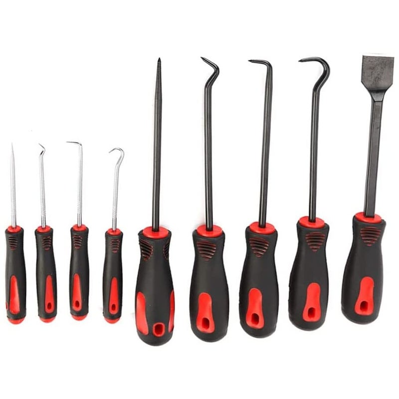 Up To Date Products & Tools Up To Date Products Tools 9 Pcs Precision Scraper Scraping Hose Removal Puller Hook and Pick Set for Automotive and Electronic Tools  - Image 4