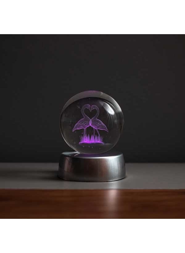 By-Lamp 3D Flamingo Light Crystal Gift Ball  - Image 3