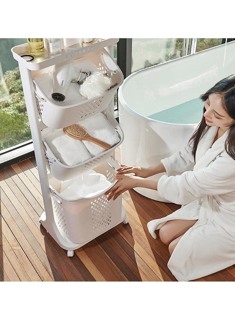 DubaiGallery 3 Layers Plastic Laundry Storage Basket - Image 4