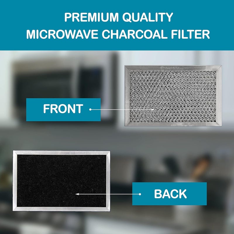 Omaeon Microwave Charcoal Filter Replacement JX81C WB02X10776 – Fits GE, LG, Kenmore, 5230W1A011E 5230W1A011B 5230W1A011C – Activated Carbon Vent Filter – 4-7/8" x 7-3/4" – 2-Pack - Image 5
