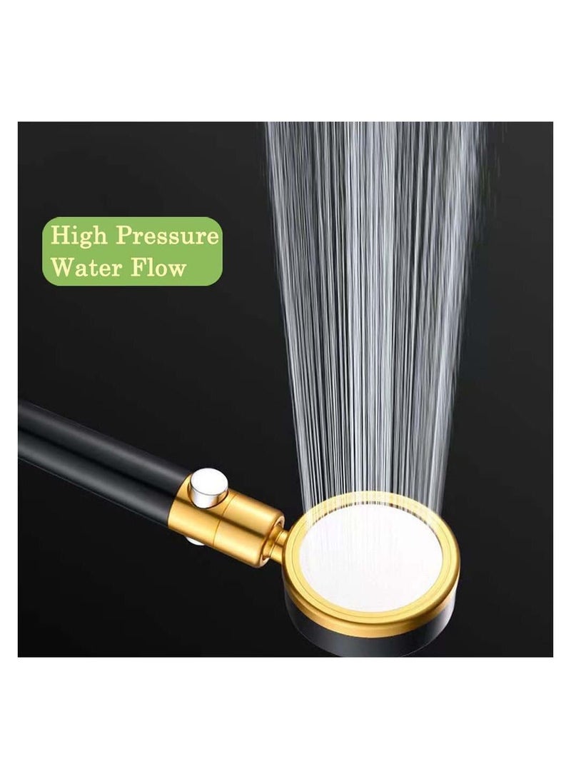 Shower Head High Pressure Water Saving Flow 360 Rotating Hand Held Showerhead Metal Universal Replacement Handheld Showerheads Pressurized for Bathroom Low - Image 2