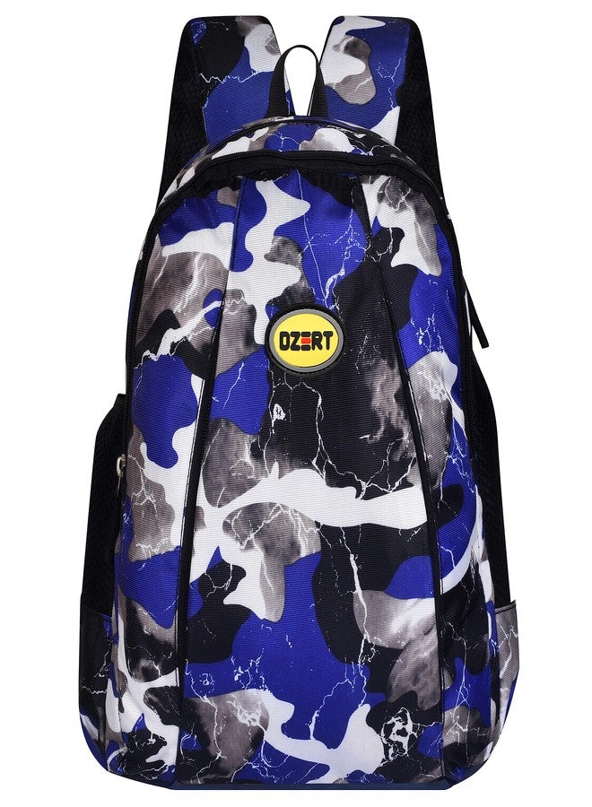 DZert Backpack | Primary Bookbag | Casual Daypack | College Bag | Tuition Bag | School Bag for Boys/Girls/Women with Tablet 12 inch Sleeve|Small 15 Liters (Blue) - Image 3