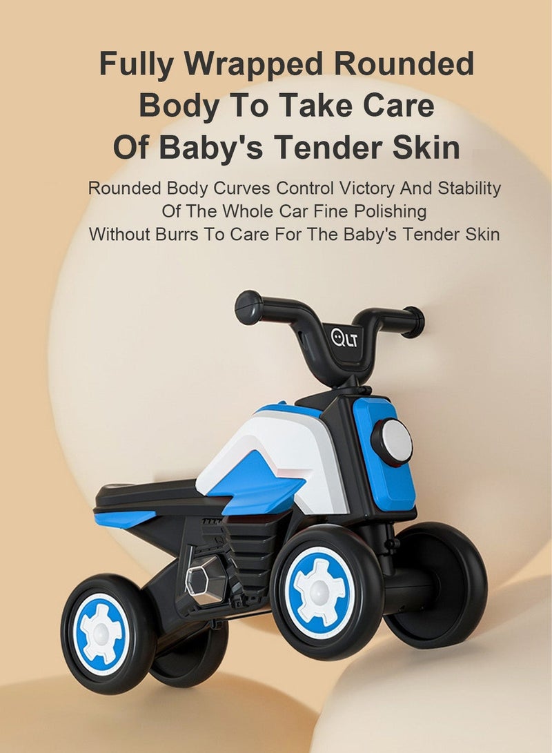MaBaby Balance Bike for Kids, 4 Wheel Bike for Indoor and Outdoor Ride on Car Toy, for 1-3 Years Baby Toddler Boys and Girls - Image 2