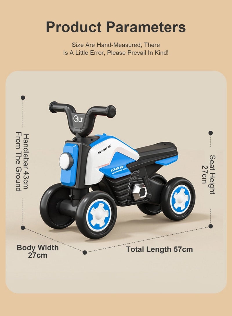 MaBaby Balance Bike for Kids, 4 Wheel Bike for Indoor and Outdoor Ride on Car Toy, for 1-3 Years Baby Toddler Boys and Girls - Image 3