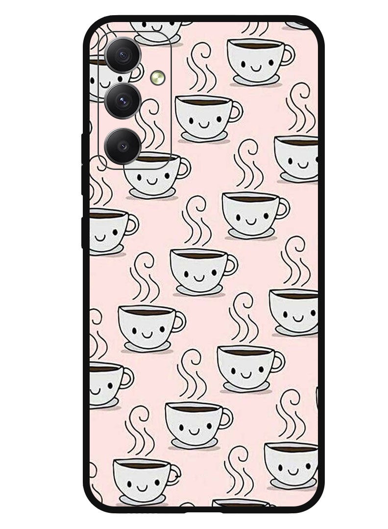 Theodor Protective Case Anti Scratch Shock Proof Bumper Cover For Samsung Galaxy A05s Coffee Pink Bg - Image 1