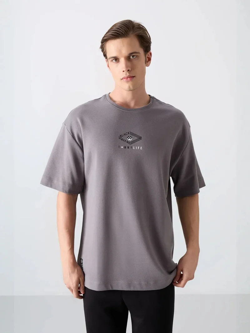 TOMMYLIFE TOMMY Oversized Cotton-Blend Logo T-Shirt