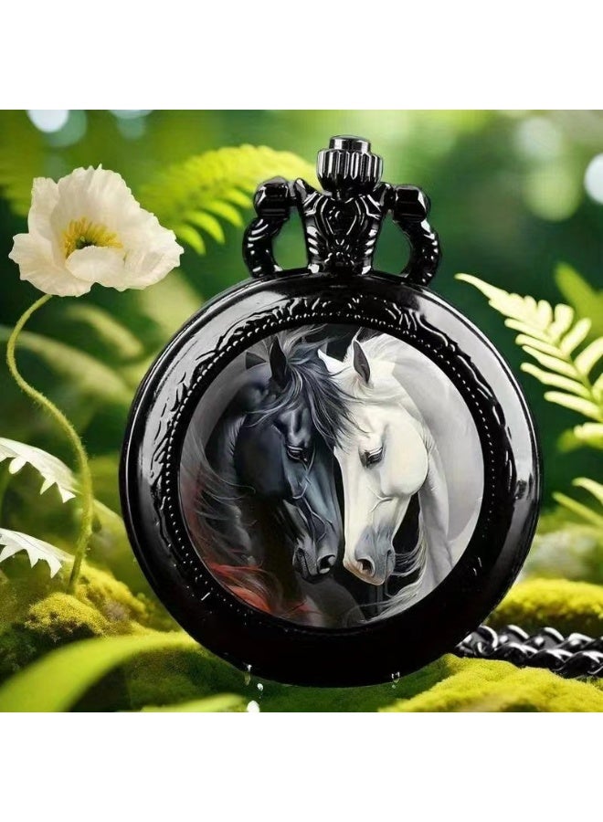 New Retro Flip Pendant Commemorative Watch