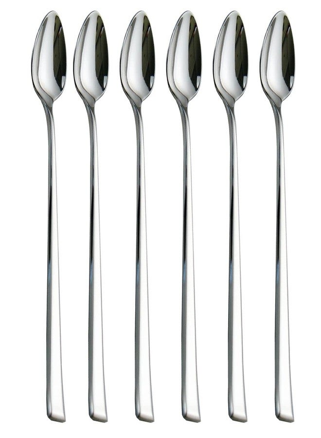 HISSF Iced Tea Spoons, Mixing Spoons,18/10 Stainless Steel Stirring Spoon, set of 6 Pieces-7.9 Inch - Image 1