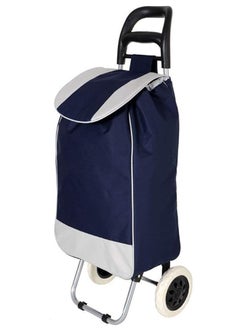 1pc Foldable Grocery Shopping Cart With Wheels, Collapsible Personal Folding Cart For Groceries Durable & Portable