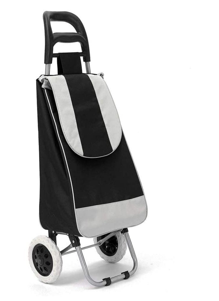 DubaiGallery 1pc Foldable Grocery Shopping Cart With Wheels, Collapsible Personal Folding Cart For Groceries Durable & Portable  - Image 2