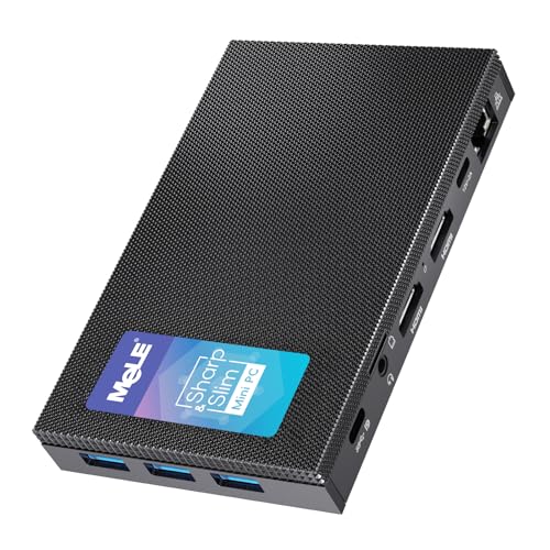MeLE Fanless Mini PC Quieter3C 11th Gen N5105 16GB 512GB, Micro Computer WiFi 5 Small Desktop Service with USB-C PD, Gigabit Ethernet, Dual HDMI 4K, Auto Power on, PXE Support M.2 SSD - Image 1