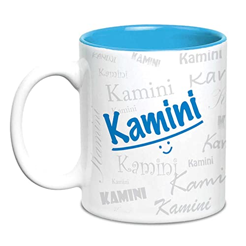 Hot Muggs Me Graffiti Mug - Kamini Personalised Name Ceramic, 315ml, 1 Unit - Image 1