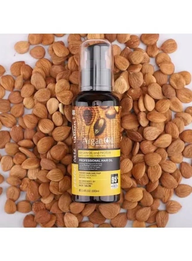 ليجيتنيس زيت الأرغان والبروتين، زيت شعر احترافي مضاد للتساقط ومجدد للشعر، 100 مل - Image 3