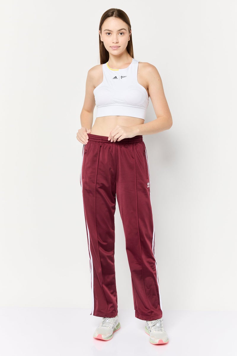 adidas Originals Women Sportswear Fit Drawstring Training Track Pants, Maroon - Image 2