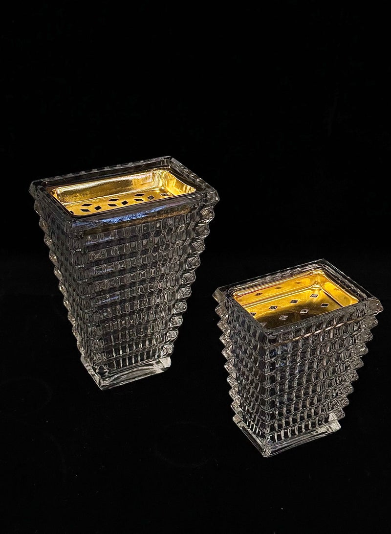 انتهت كريستال من مدخان باخور مع شعلة البخور نظيفة 15 سم - Image 5