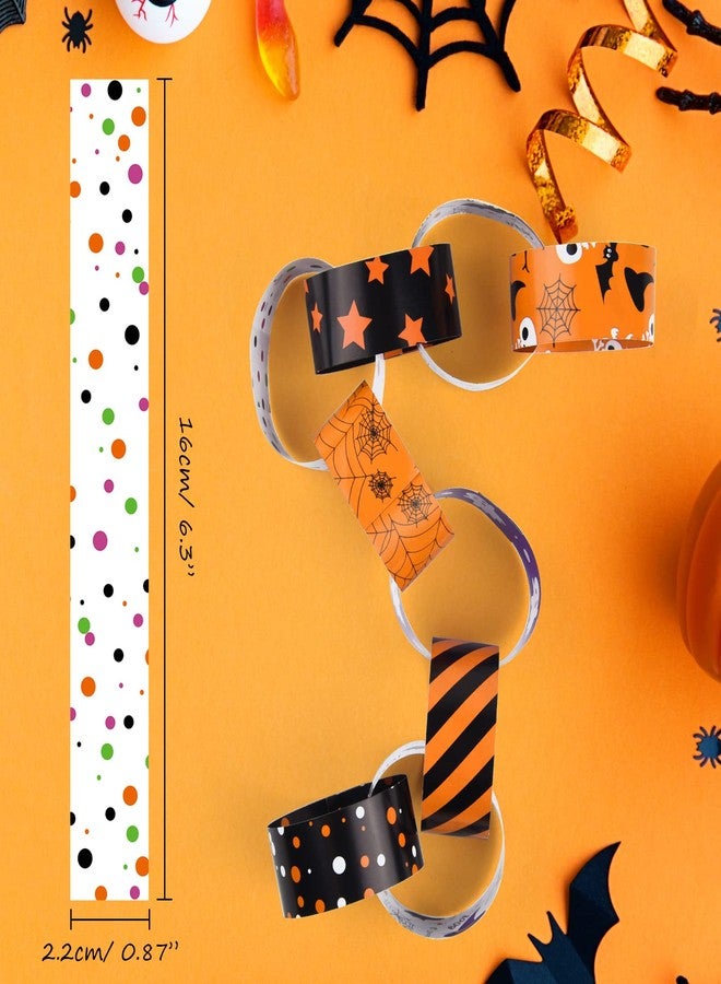ASTARON 300 Links Halloween Paper Chains Halloween Paper Craft Kit for Spooky Party Decorations, 10 Styles - Image 3