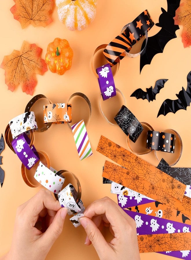 ASTARON 300 Links Halloween Paper Chains Halloween Paper Craft Kit for Spooky Party Decorations, 10 Styles - Image 5
