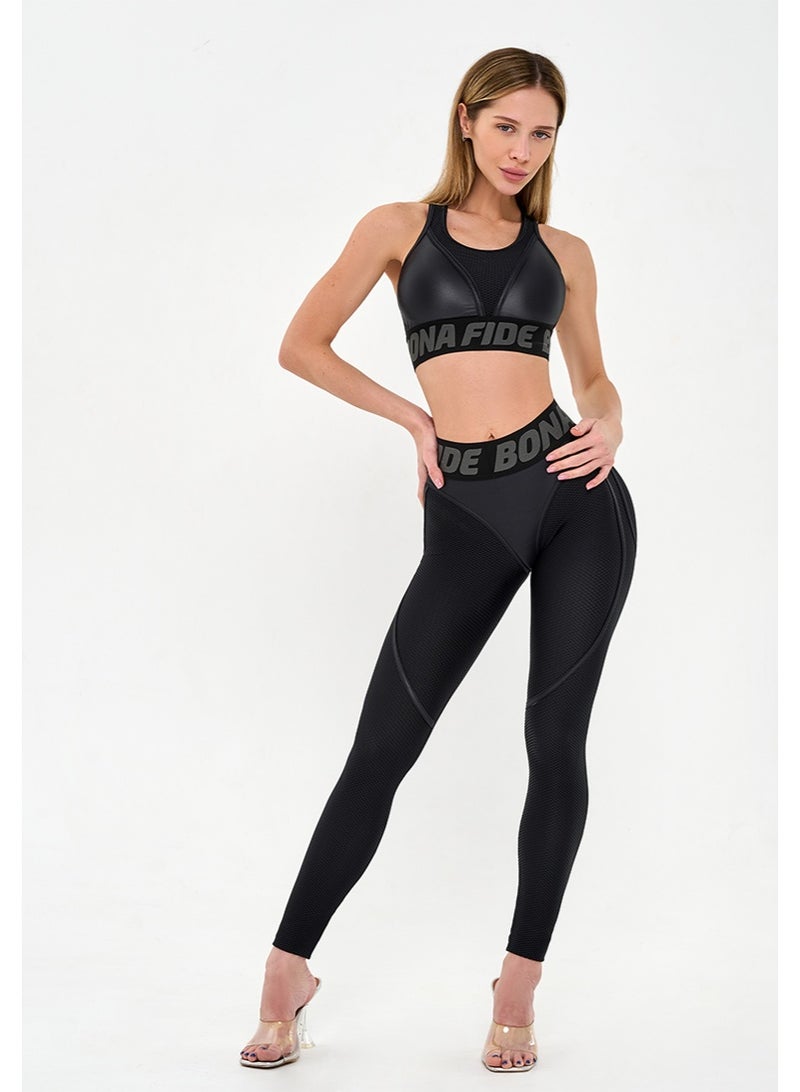 Bona Fide Premium Quality Leggings for Women with Unique Design and Push Up - High Waisted Tummy Control Legging - Image 2