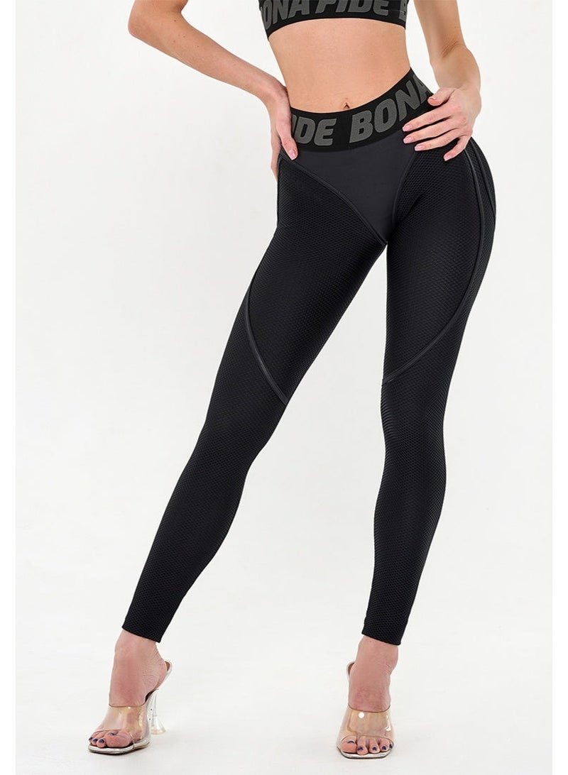 Bona Fide Premium Quality Leggings for Women with Unique Design and Push Up - High Waisted Tummy Control Legging - Image 4