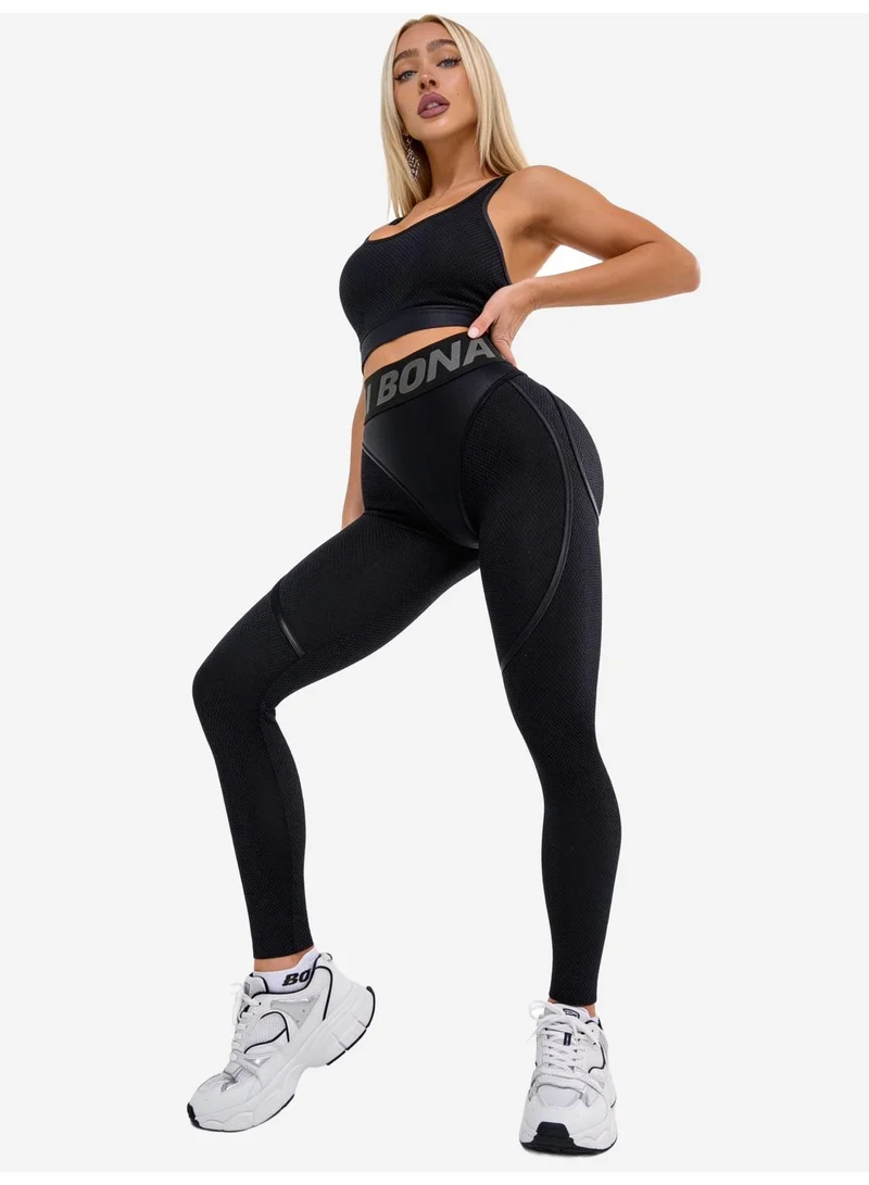Bona Fide Extra "Black Skin" Extra Skin High Waist Gym Leggings for Women for Women | Best Price UAE