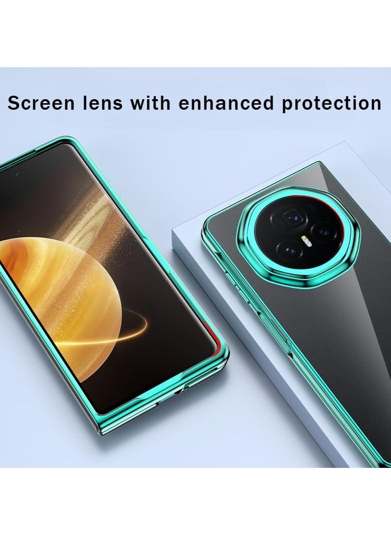 General - Case Compatible with Huawei Honor Magic V3, Electroplated folding, transparent anti drop ultra-thin phone case, Screen lens with enhanced protection cover for Honor Magic V3 - Image 1