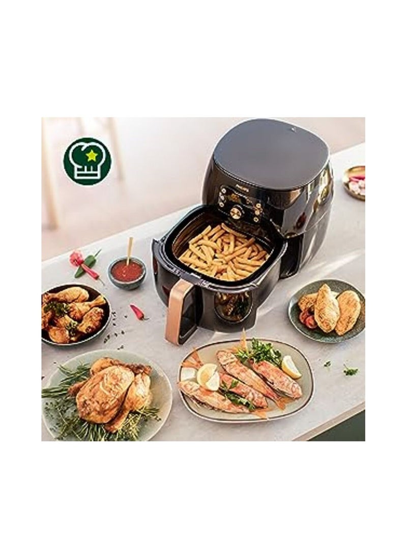 Phillips' - Philips Air Fryer 2200 Watt, Sensor Technology,7.3 Liter Capacity, Distinctive Black*Gold Color, Model No. HD9863/91 - Image 1
