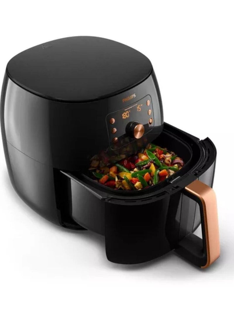 Phillips' - Philips Air Fryer 2200 Watt, Sensor Technology,7.3 Liter Capacity, Distinctive Black*Gold Color, Model No. HD9863/91 - Image 1