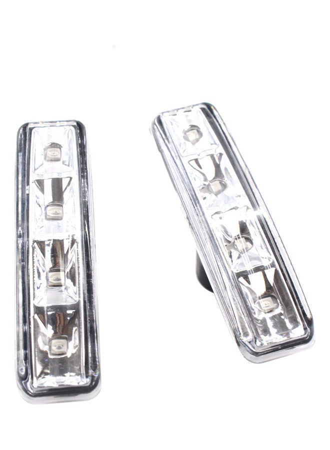 NIBEMINENT 2-Piece Smoke Fender LED Side Marker Lights Replacement For BMW (97-03) E39 525i 528i 530i 540i - Image 1