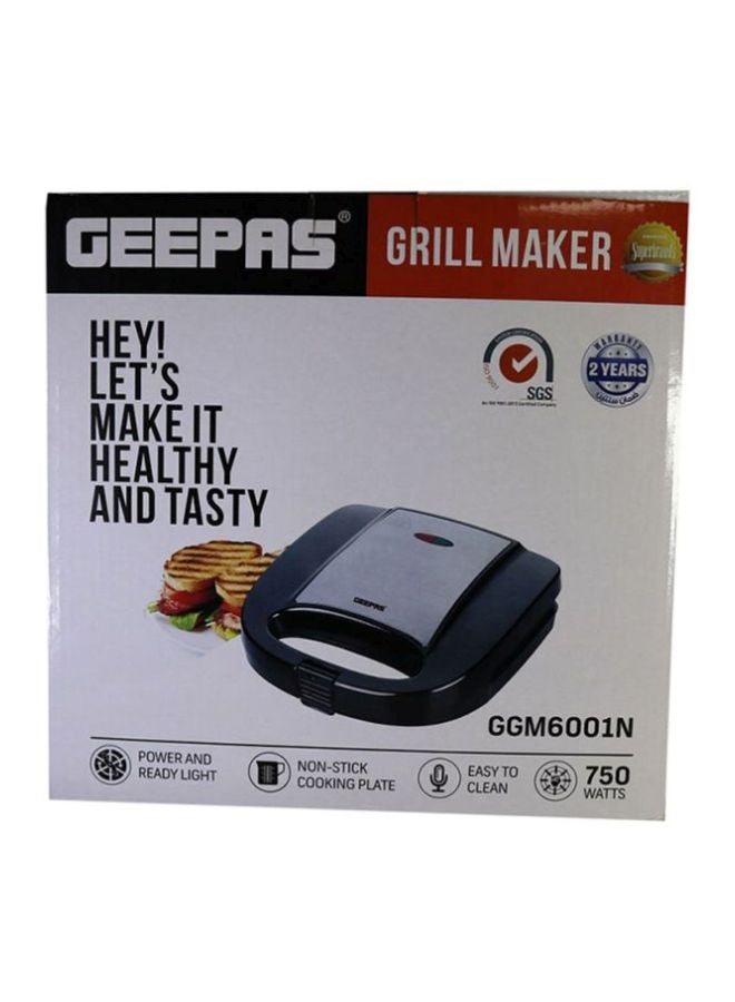 جيباس جهاز صنع ساندويشات بقوة 750 وات 750 W GGm6001N أزرق/رمادي - Image 4