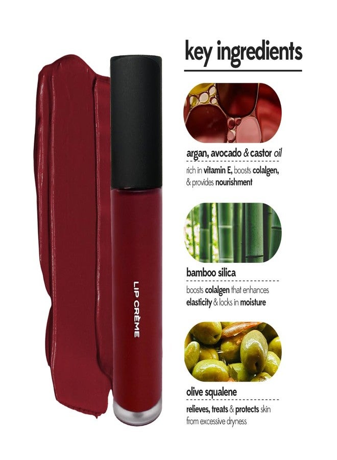 Ruby's Organics Liquid Lipstick, Smooth Cream Texture-Weightless, Highly Pigmented, Soft Velvet Finish, Long Lasting Rich Color, Non-Drying, All Skin Types, Silicon and Paraben Free-Taupe Brown, 6.5ml - Image 4