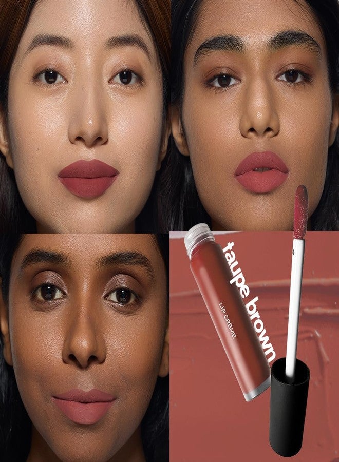 Ruby's Organics Liquid Lipstick, Smooth Cream Texture-Weightless, Highly Pigmented, Soft Velvet Finish, Long Lasting Rich Color, Non-Drying, All Skin Types, Silicon and Paraben Free-Taupe Brown, 6.5ml - Image 5