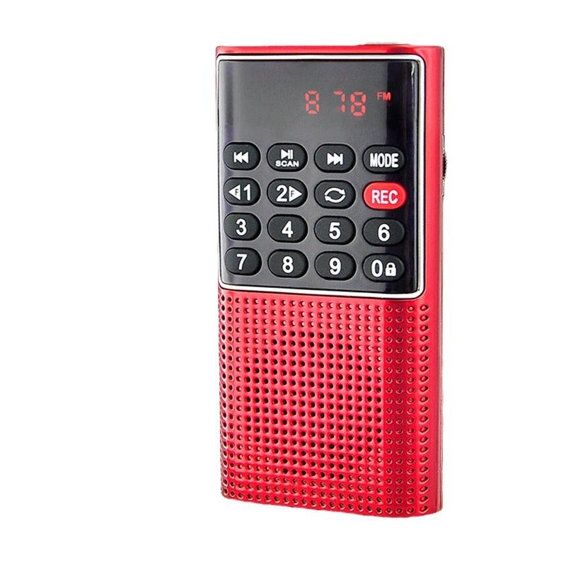 Happy Accompanying L328 Mini Recorder Digital Singing With Card Portable Elderly Radio - Image 4