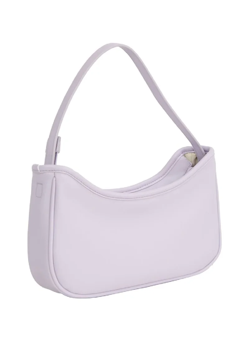 Calvin Klein Jeans Kids' Logo Shoulder Bag - Faux Leather, Purple