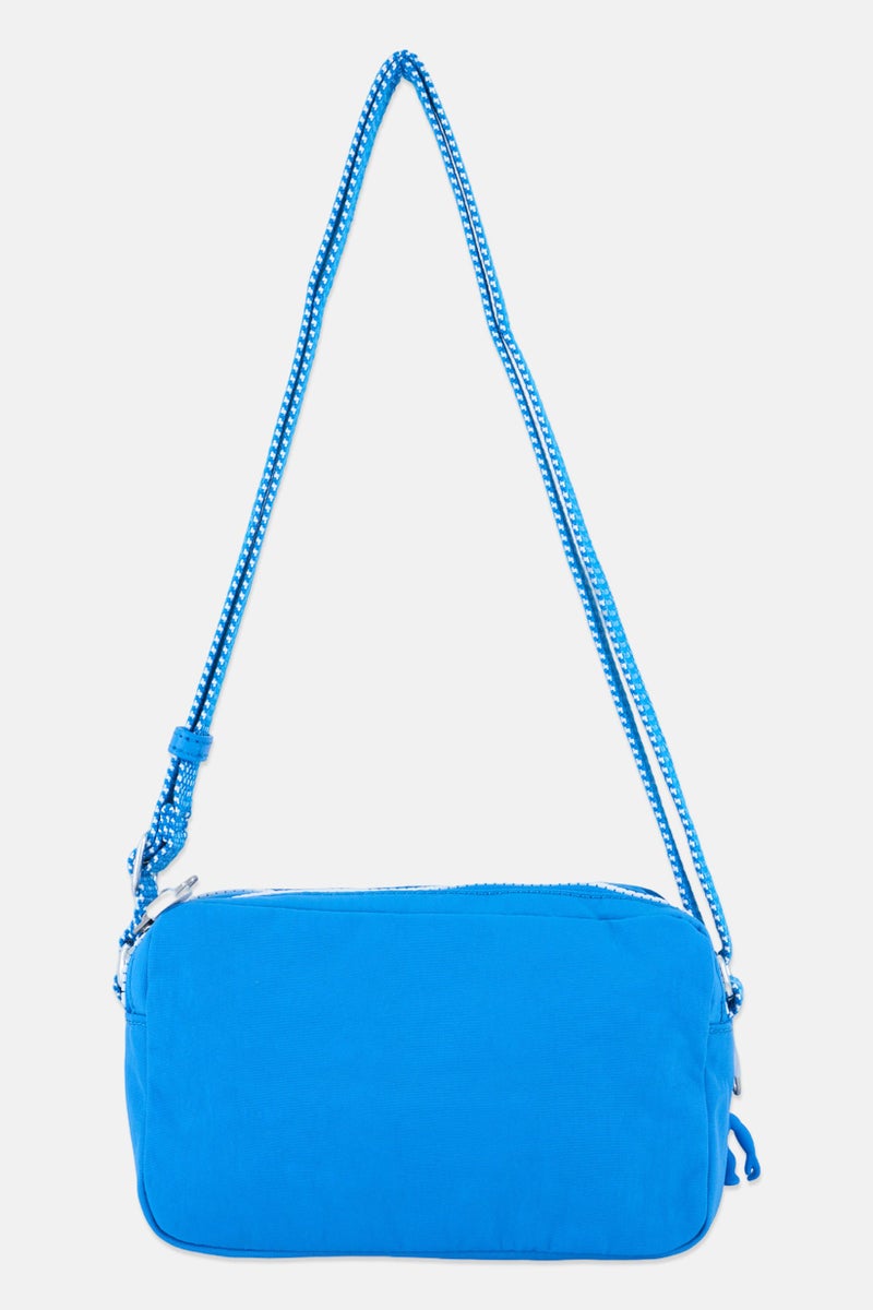 kipling Women Brand Logo Cross Body Bag, Blue - Image 2