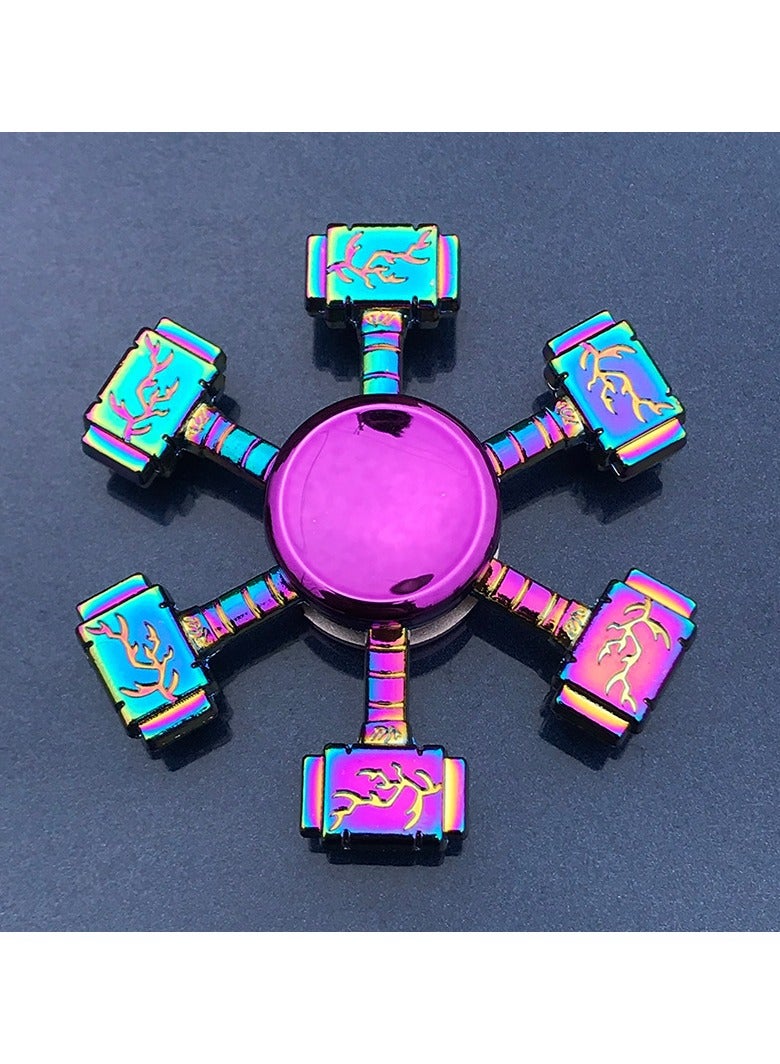 Cool Shaped Fidget Spinner Multicolored Durable And Good Spin Time For Adults Kids 7x7x1cm - Image 1