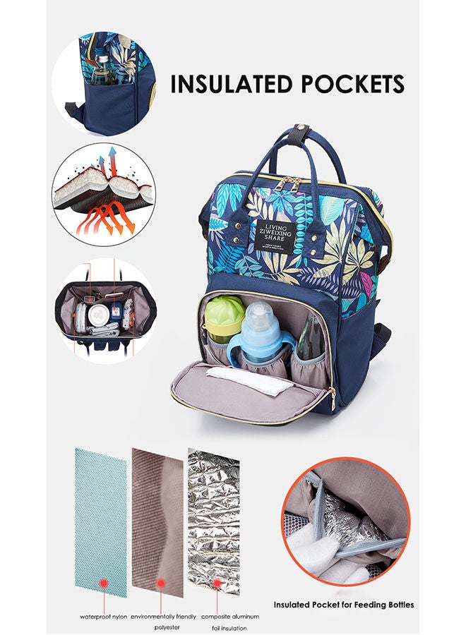 نيبمينينت حقيبة ظهر للسفر متعددة الوظائف لتغيير حفاضات الأطفال - لون أزرق. - Image 3
