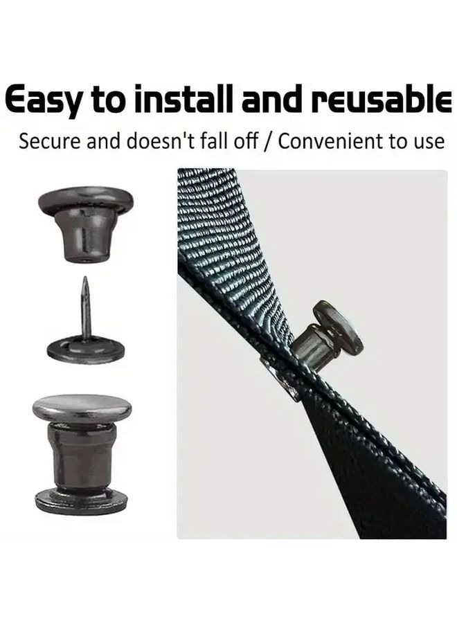 Bronze Color Seatbelt Button Block Stopper Prevents Sliding For Secure Installation 2 Pairs - Image 1