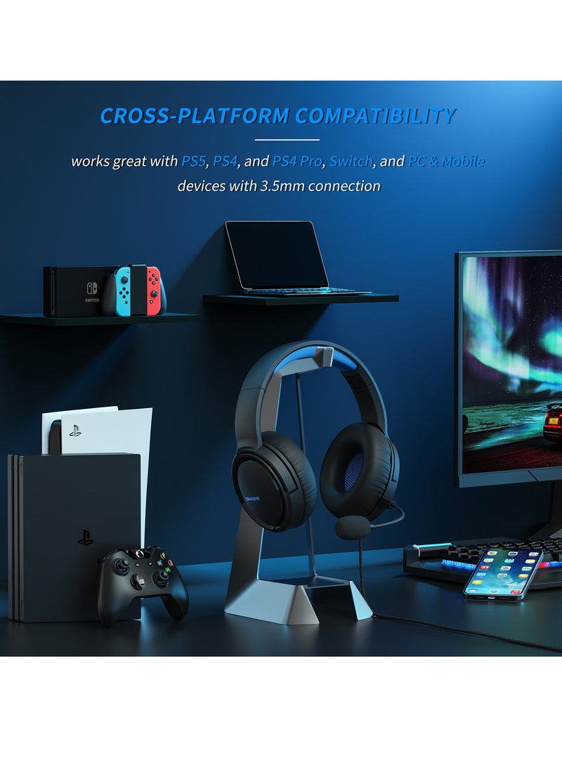 BG02 Wired Gaming Headset with Mic Gaming Headphones with Microphone