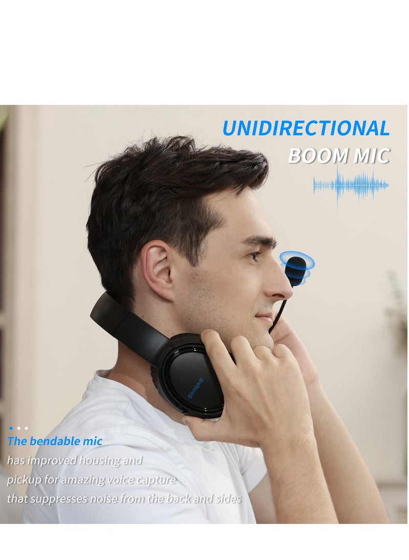 BG02 Wired Gaming Headset with Mic Gaming Headphones with Microphone