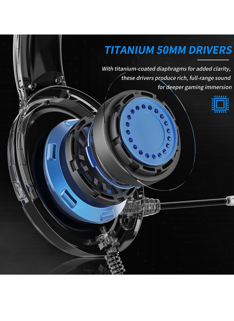 BG02 Wired Gaming Headset with Mic Gaming Headphones with Microphone