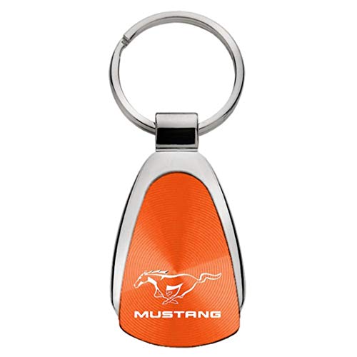 Ford Au-Tomotive Gold, INC. Teardrop Key Fob for Ford Mustang Orange - DS-KCORA.MUS-1 - Image 1