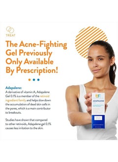 AcneFree Acne Free Adapalene Gel 0.1%, Once-Daily Topical Retinoid Acne Treatment, 30 Day Supply, 0.5 Ounce  - Image 2