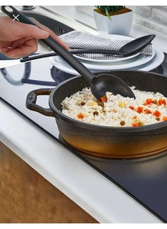 Trustmoda 1 Piece Practical Fireproof Non-Stick Teflon Spoon - 220 Degree Resistant Teflon Serving Spoon 