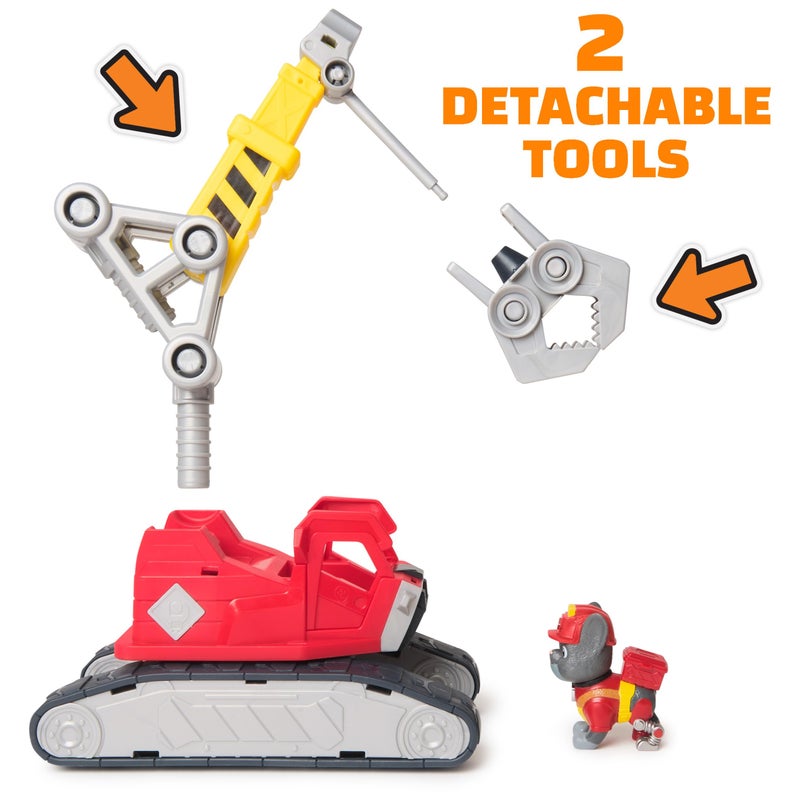Rubble & Crew Charger's Mega Power Crane, Toy Truck with Charger Figure & 2 Detachable Tools, PAW Patrol Kids Toys for Boys & Girls Ages 3 and Up - Image 3