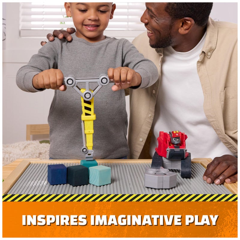 Rubble & Crew Charger's Mega Power Crane, Toy Truck with Charger Figure & 2 Detachable Tools, PAW Patrol Kids Toys for Boys & Girls Ages 3 and Up - Image 4