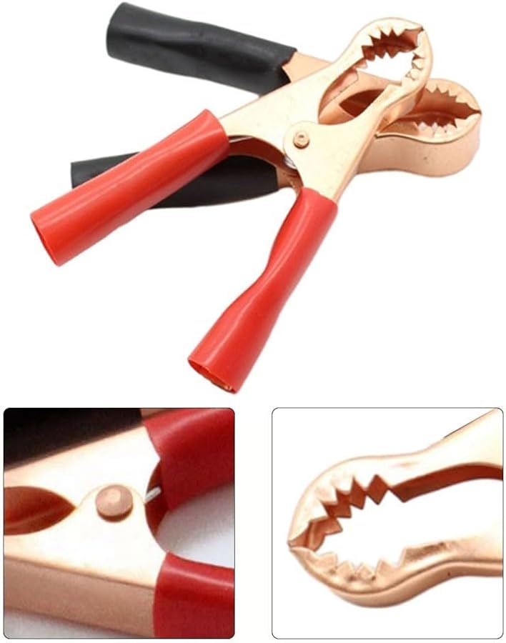 مشابك بطارية ثقيلة 10 قطع للسيارات والعربات المنزلية والقوارب وشواحن الألواح الشمسية والاختبارات الكهربائية - Image 4